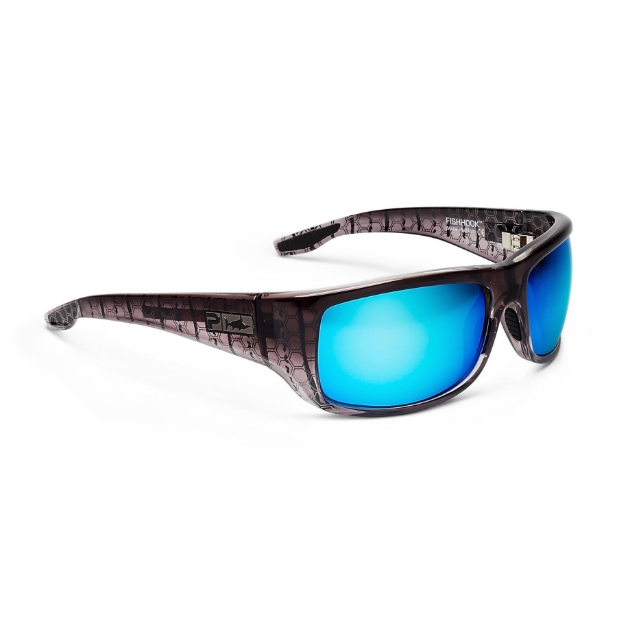 Pelagic Technology | Fish Hook - Polarized Poly Lens Silver Helix - Blue Mirror