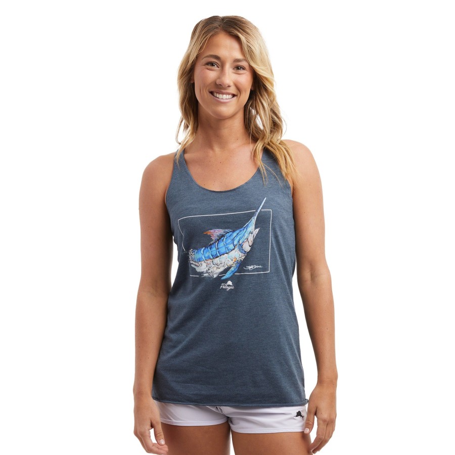 Apparel T-Shirts & Tank Tops | Ws Goione Marlin SmoHot Blue