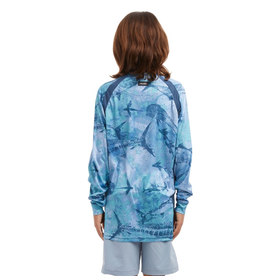 Apparel Fishing Shirts | Youth Vaportek Blue