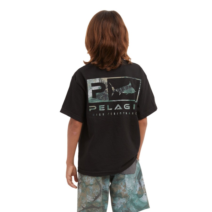 Apparel T-Shirts | Youth Icon Camo Black