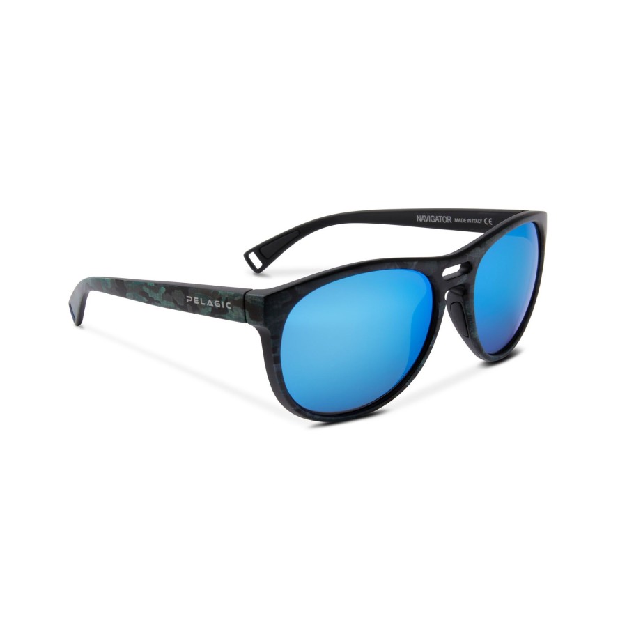 Eyewear Technology | Navigator - Polarized Poly Lens Green Camo - Blue