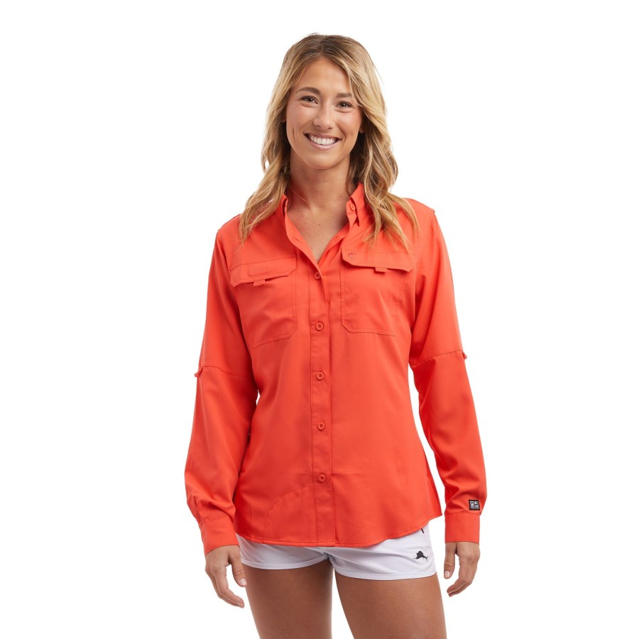 Apparel Fishing Shirts | Ws Keys Ls Coral