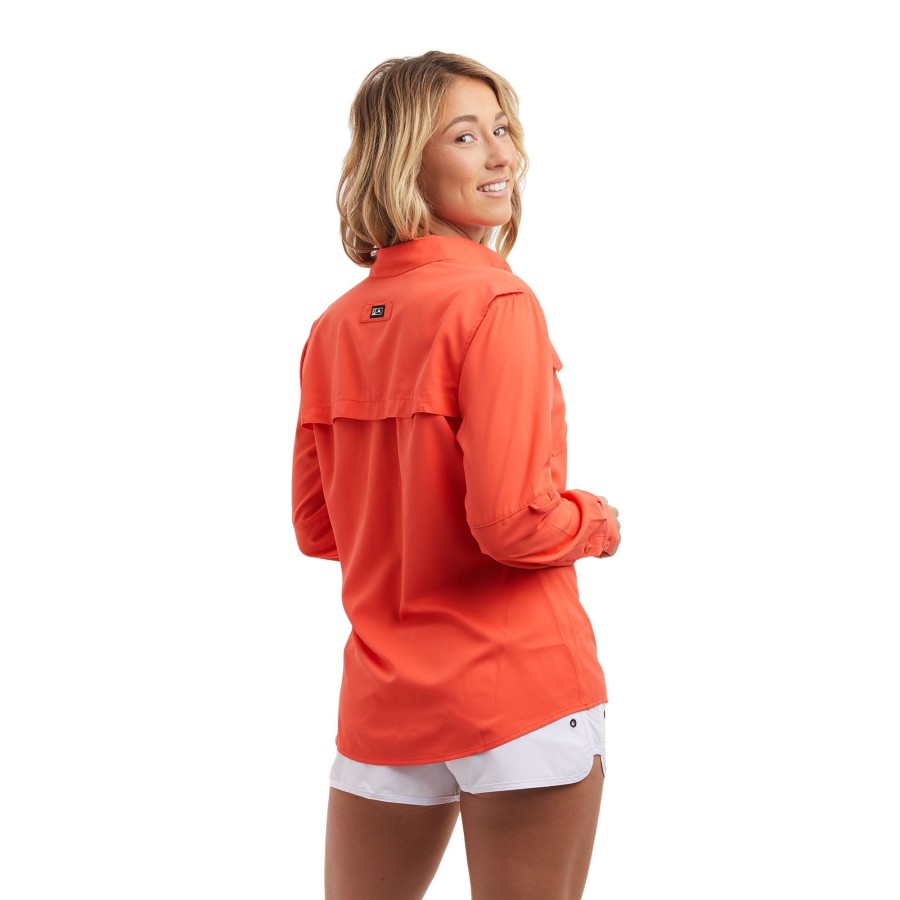 Apparel Fishing Shirts | Ws Keys Ls Coral