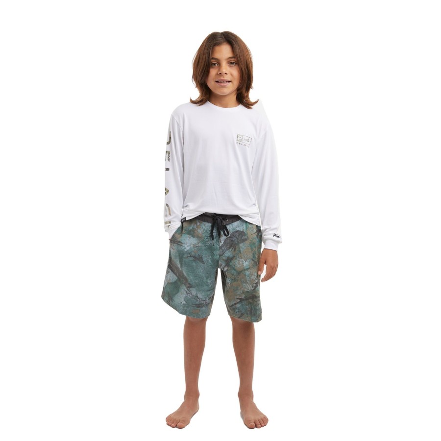 Apparel Fishing Shorts | Youth Deep Drop Green