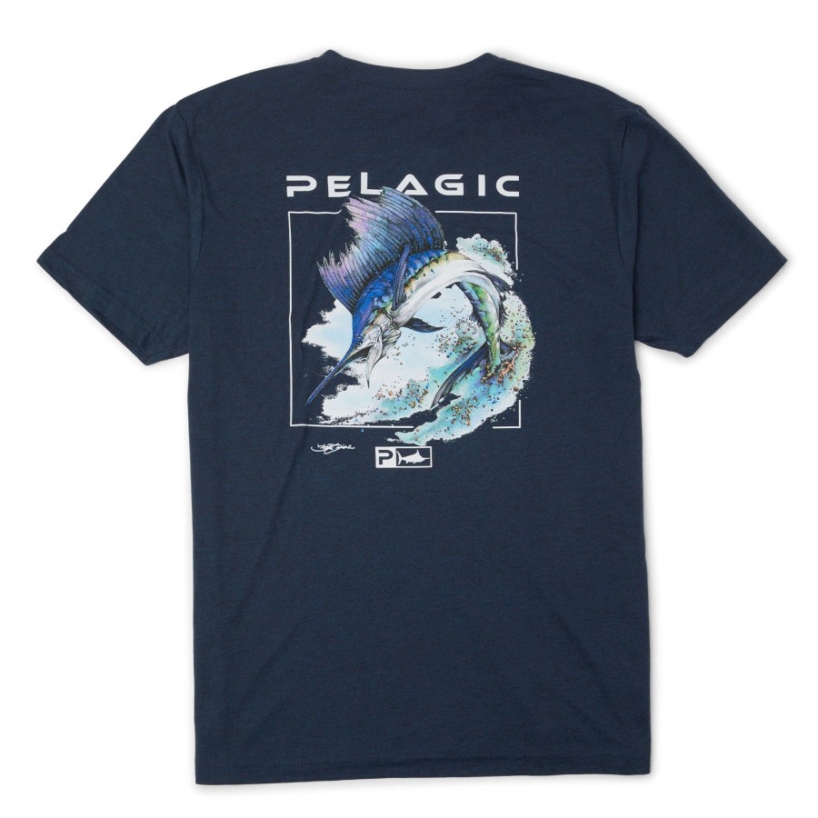 Apparel T-Shirts & Tank Tops | Goione Sailfish Navy