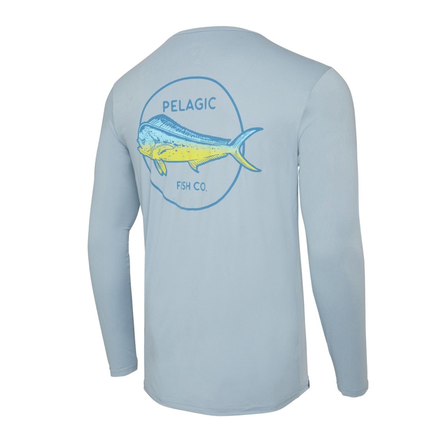 Apparel T-Shirts & Tank Tops | Stratos Mahi Fade Ls Slate