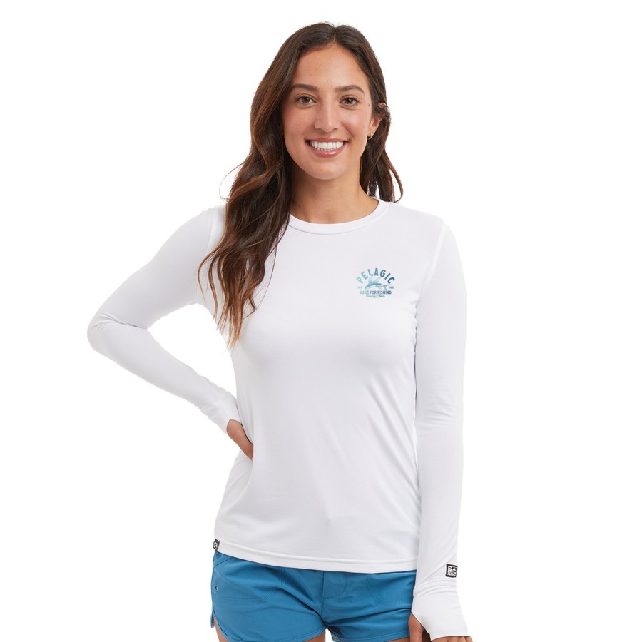 Apparel Fishing Shirts | Ws Aquatek Flyer White