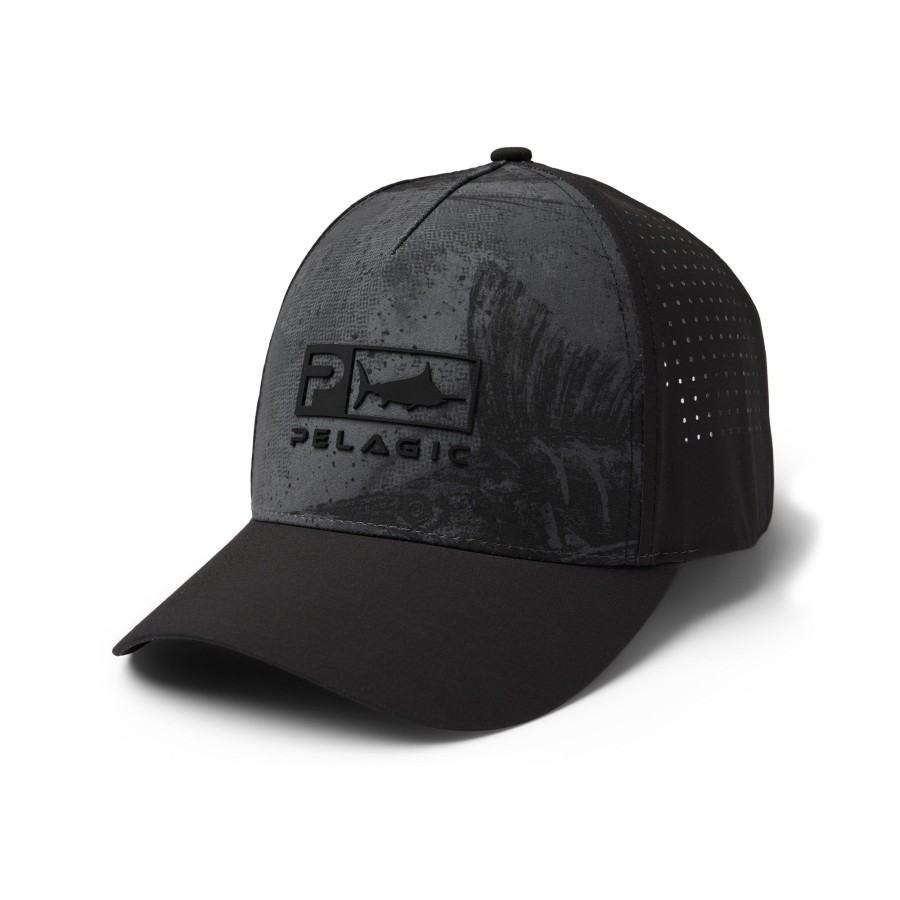 Apparel Fishing Hats | Terminal Gyotaku Black / Charcoal