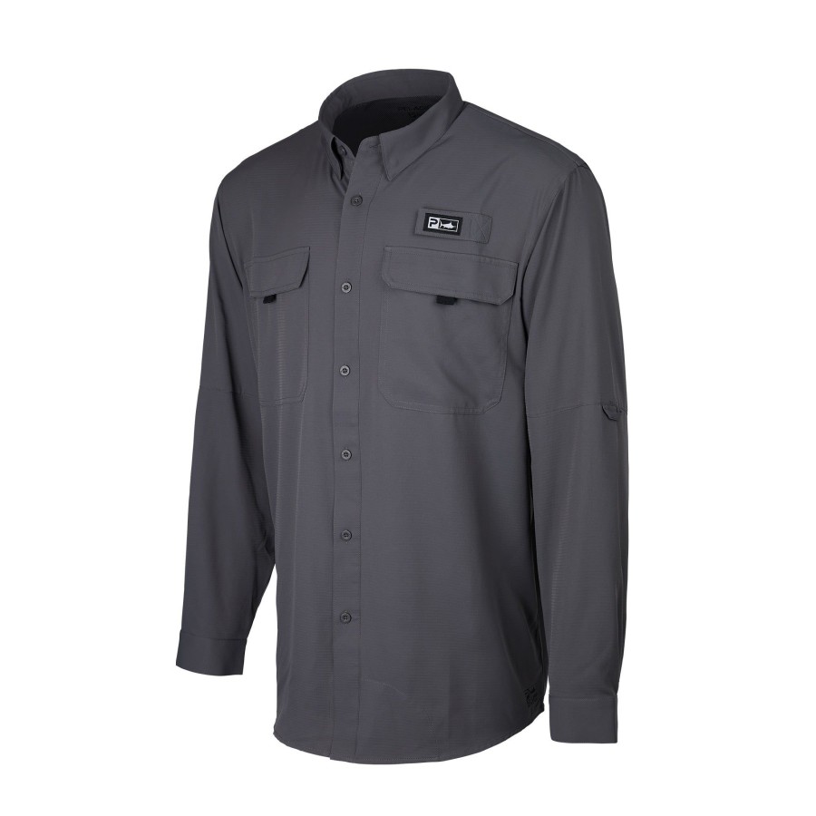 Apparel Button-Ups | Keys Ls Graphite