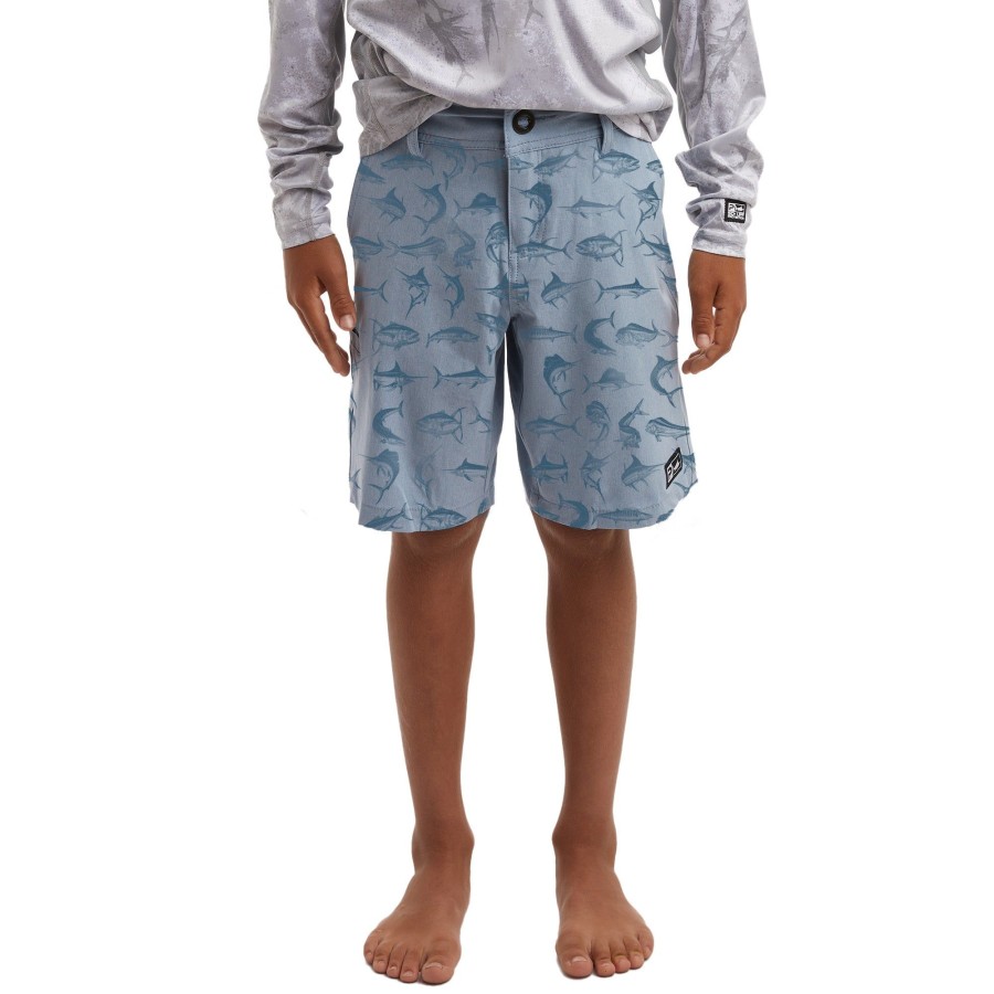 Apparel Fishing Shorts | Youth Deep Sea Slate