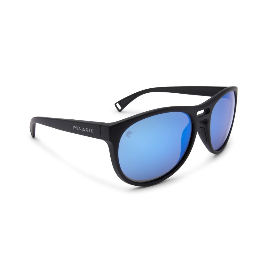 Eyewear Technology | Navigator - Polarized Mineral Glass Matte Black/Blue