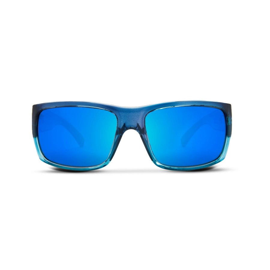 Eyewear Best Selling Sunglasses | Fish Whistle - Polarized Mineral Glass Blue Fade - Blue