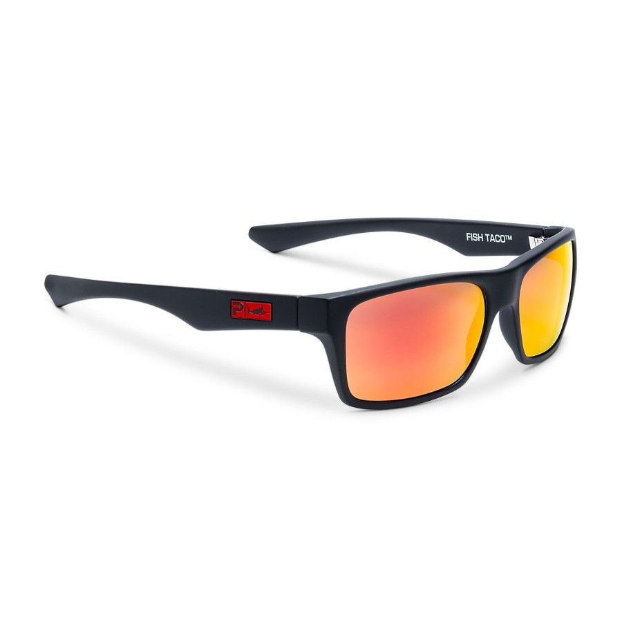 Pelagic Technology | Fish Taco - Polarized Poly Lens Matte Black - Sunrise