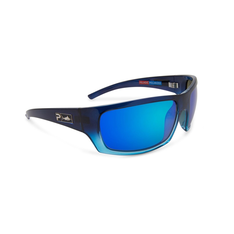 Eyewear Glass Polarized Lenses | The Mack - Polarized Mineral Glass Blue Fade/Blue