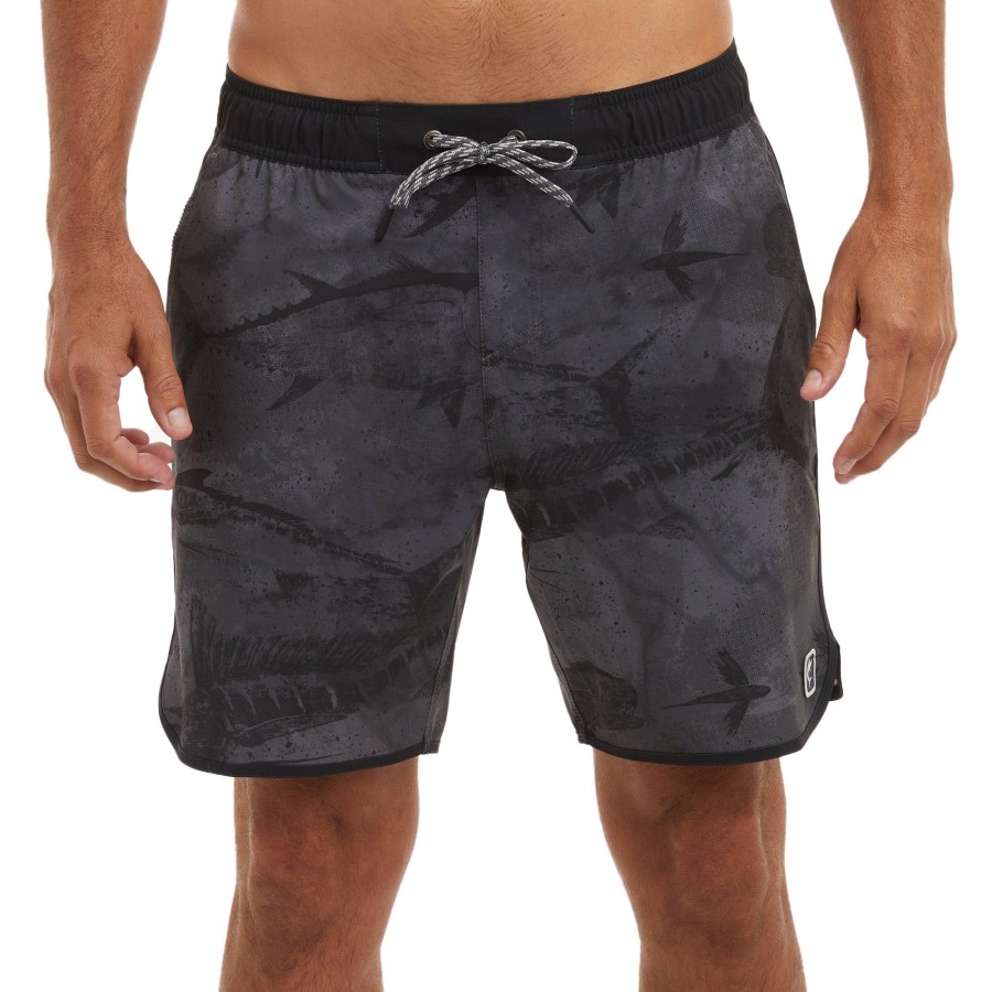 Apparel Fishing Shorts | Downswell Black / Charcoal