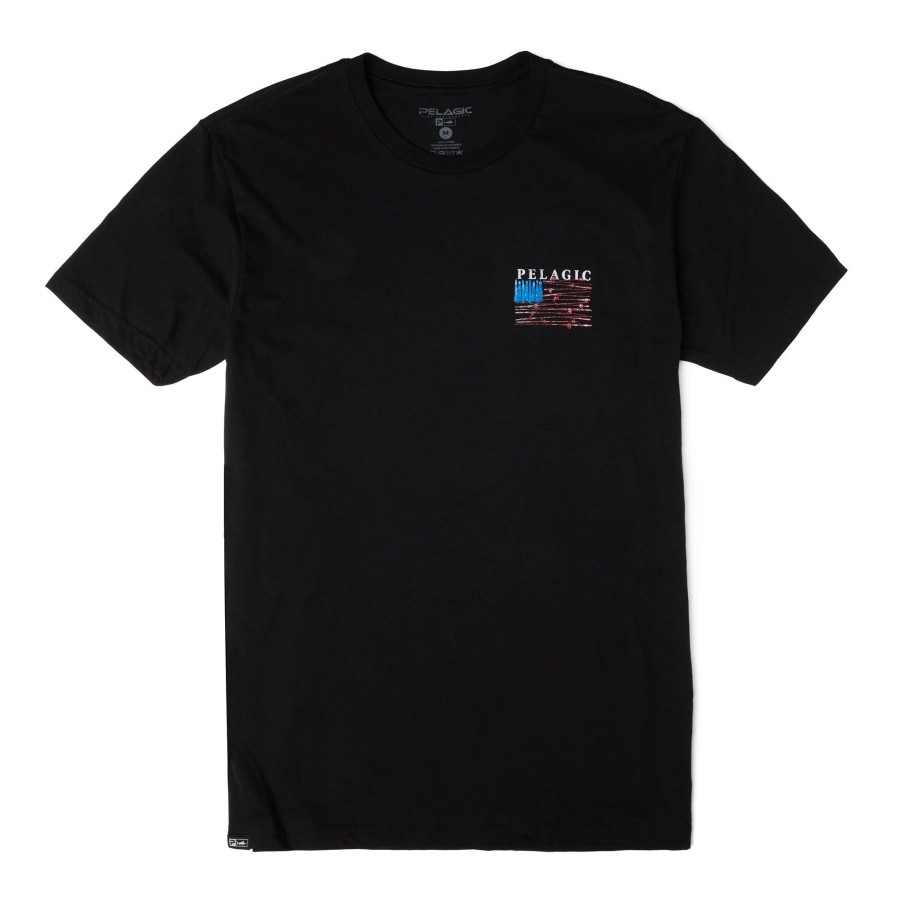 Apparel T-Shirts & Tank Tops | Reel Flag Black