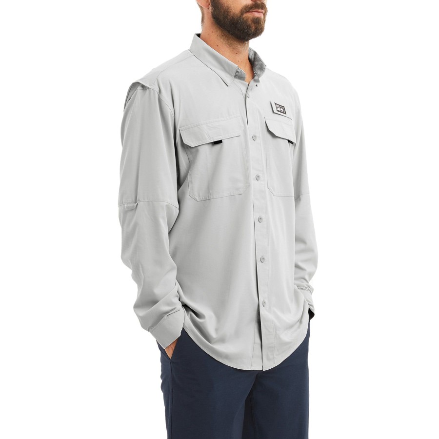 Apparel Button-Ups | Keys Ls Light Grey