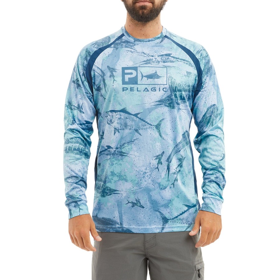 Apparel Fishing Shirts | Vaportek Blue