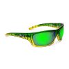 Pelagic Poly Polarized Lenses | The Mack - Polarized Poly Lens Green Dorado - Green Mirror