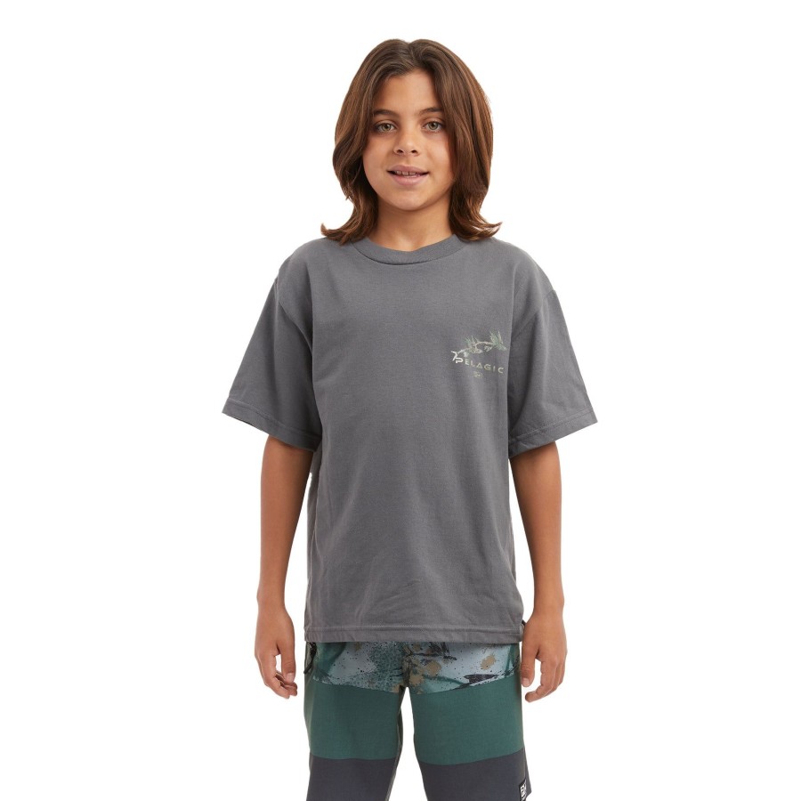 Apparel T-Shirts | Youth Gyotaku Charcoal