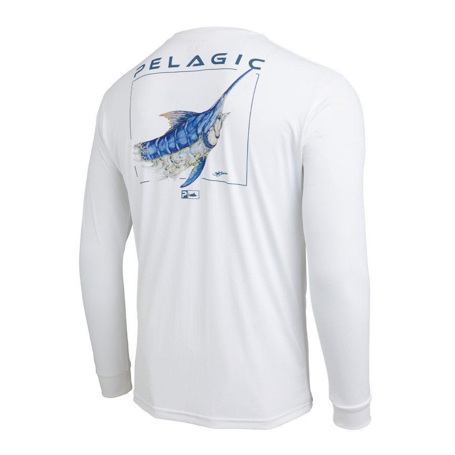 Apparel Fishing Shirts | Aquatek Goione Marlin White