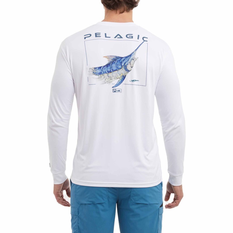 Apparel Fishing Shirts | Aquatek Goione Marlin White