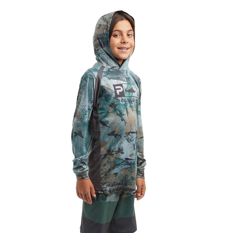 Apparel Fishing Shirts | Youth Vaportek Green