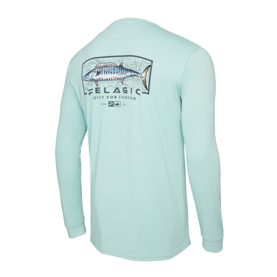 Apparel Fishing Shirts | Aquatek Wahoo Mind Turquoise