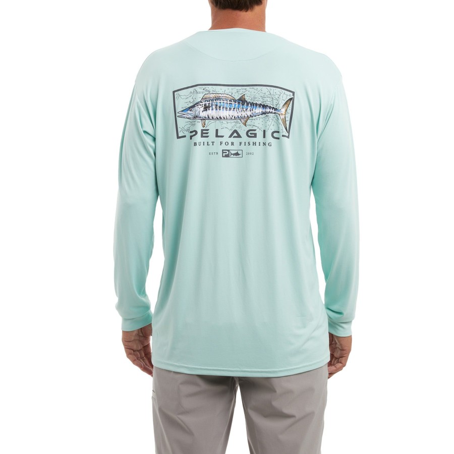 Apparel Fishing Shirts | Aquatek Wahoo Mind Turquoise