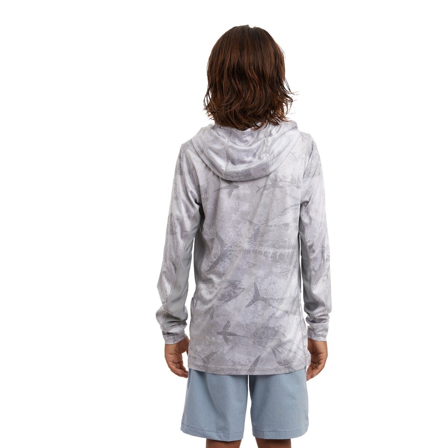 Apparel Fishing Shirts | Youth Vaportek Light Grey