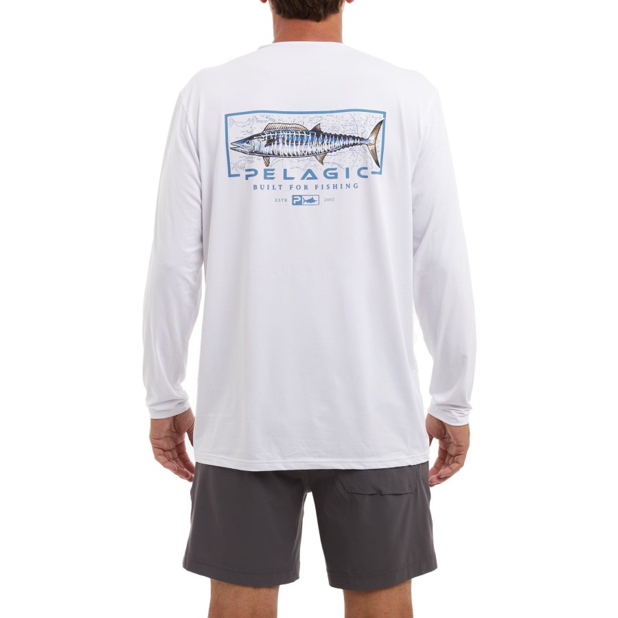 Apparel T-Shirts & Tank Tops | Stratos Wahoo Mind Ls White