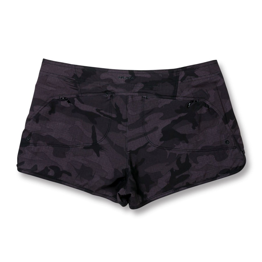 Apparel Fishing Shorts | Ws Moana Fish Camo Black