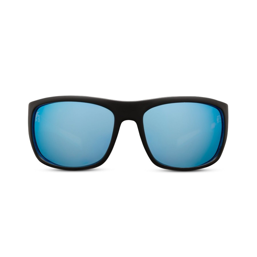 Eyewear Best Selling Sunglasses | Lighthouse - Polarized Mineral Glass Black Blue Dorado - Blue Mirror