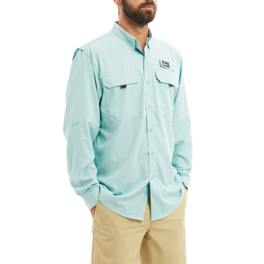 Apparel Button-Ups | Keys Ls Turquoise