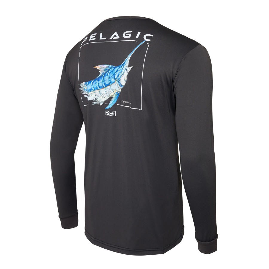 Apparel Fishing Shirts | Aquatek Goione Marlin Black