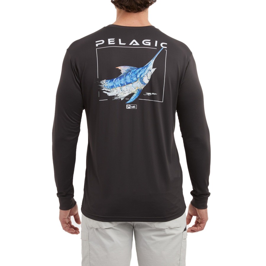 Apparel Fishing Shirts | Aquatek Goione Marlin Black