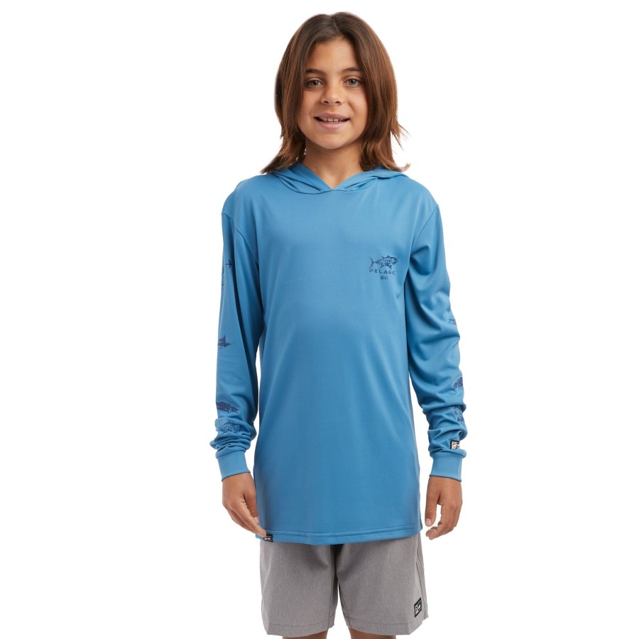 Apparel Fishing Shirts | Youth Aquatek Gyotaku Ocean