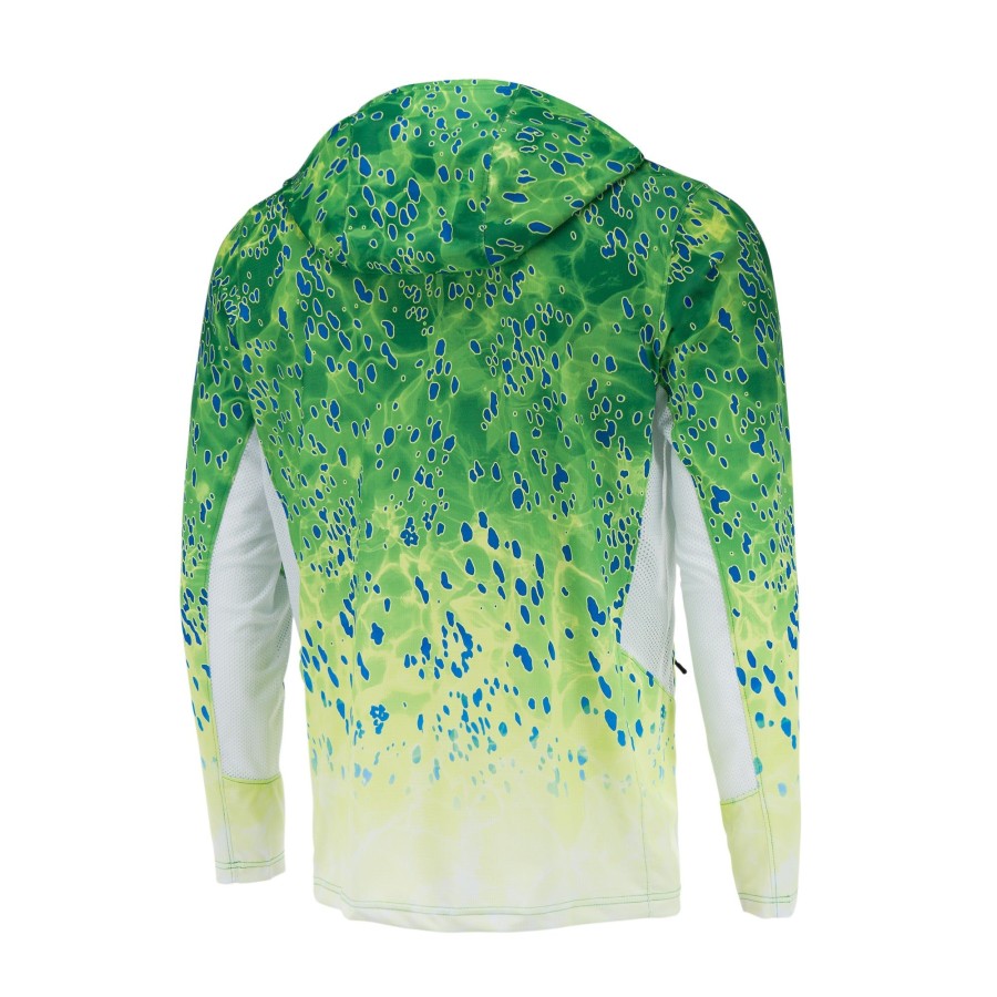 Apparel Fishing Shirts | Youth Exo-Tech Green Dorado