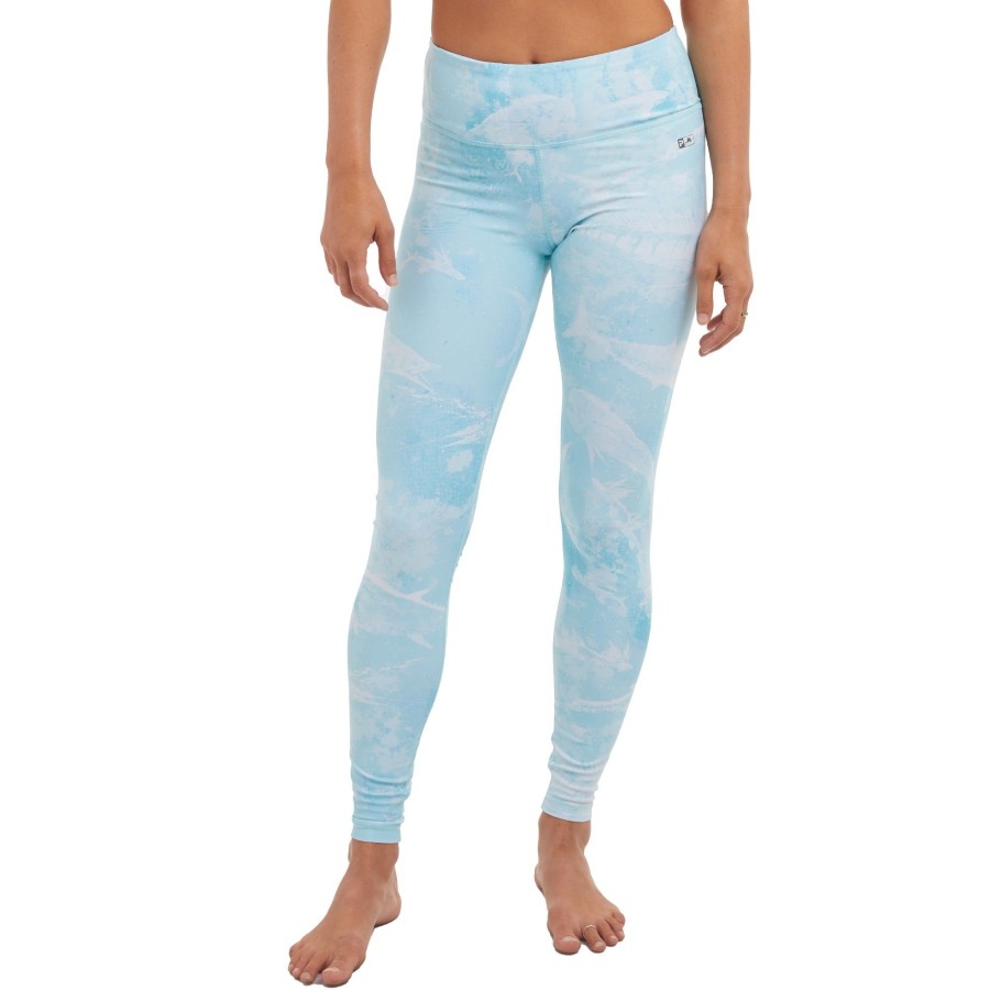 Apparel Leggings | Ws Maui Tropical Aqua