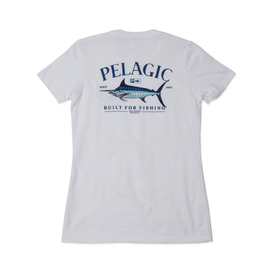 Apparel T-Shirts & Tank Tops | Ws Blue Marlin White