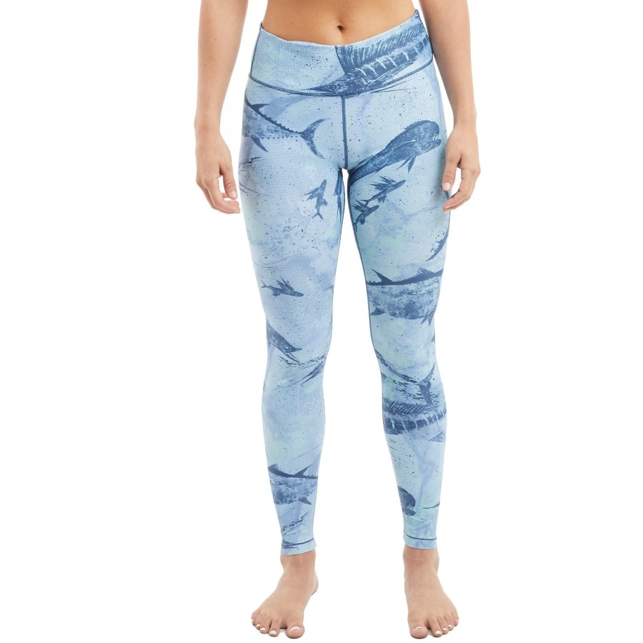 Apparel Leggings | Ws Maui Blue