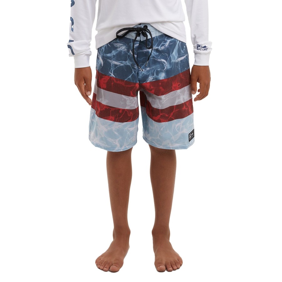 Apparel Fishing Shorts | Youth Deep Drop Americamo