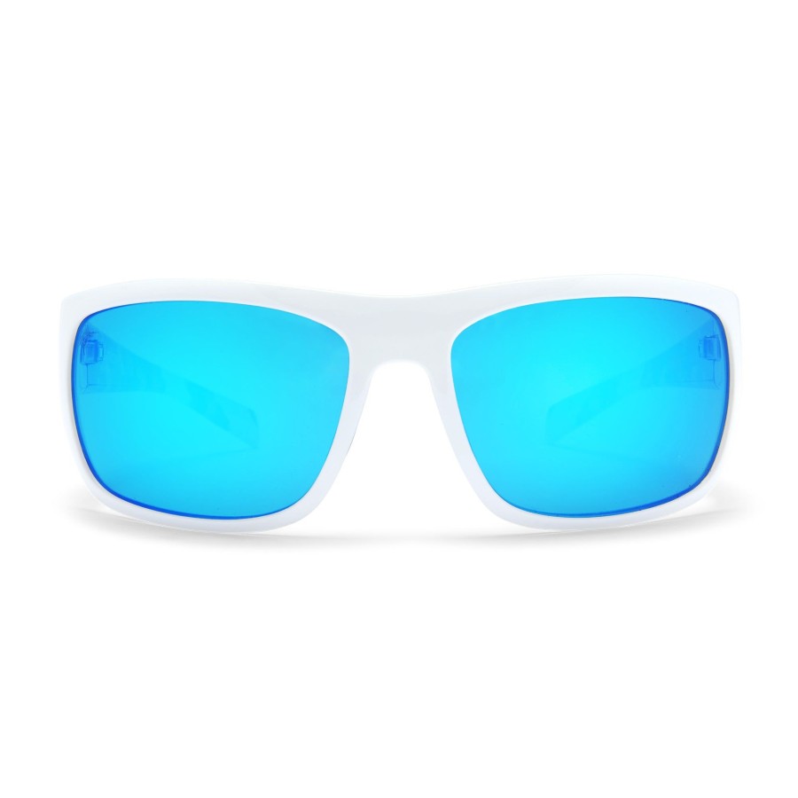 Eyewear Technology | Americamo Lighthouse - Polarized Mineral Glass White Americamo - Blue Mirror