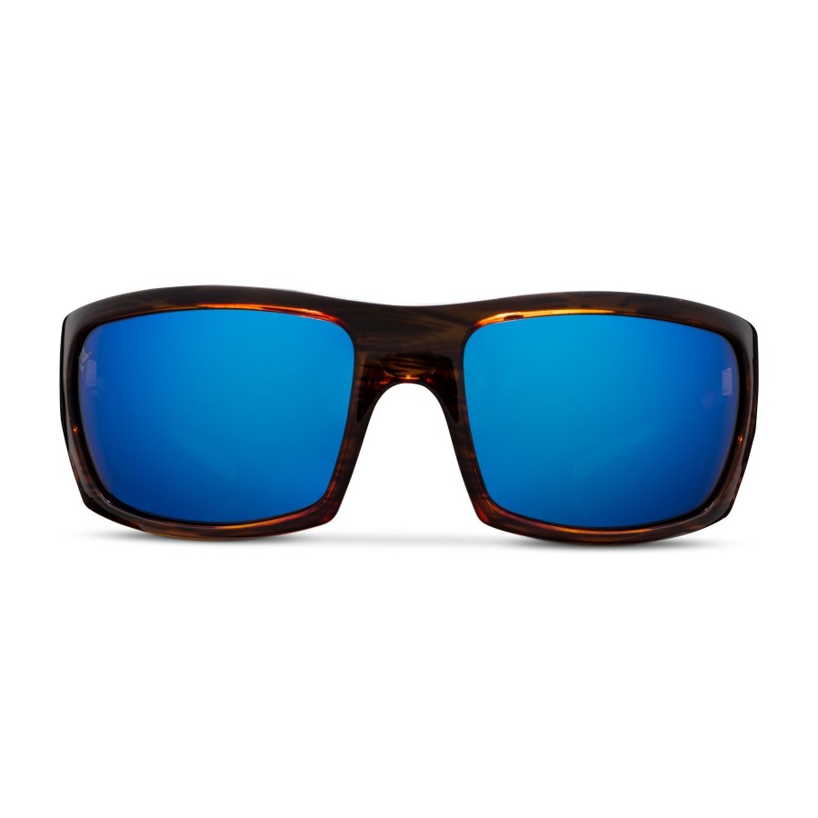 Pelagic Glass Polarized Lenses | The Mack - Polarized Mineral Glass Oak - Blue Mirror