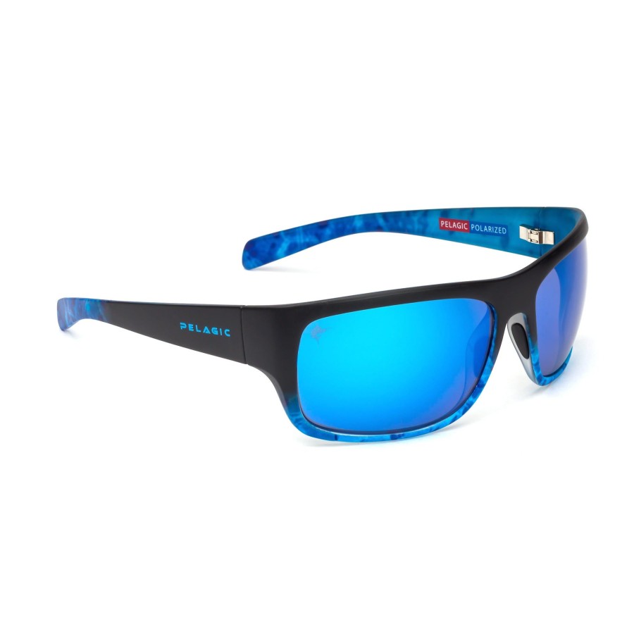 Eyewear Glass Polarized Lenses | Lighthouse - Polarized Mineral Glass Blue Dorado Fade - Blue Mirror