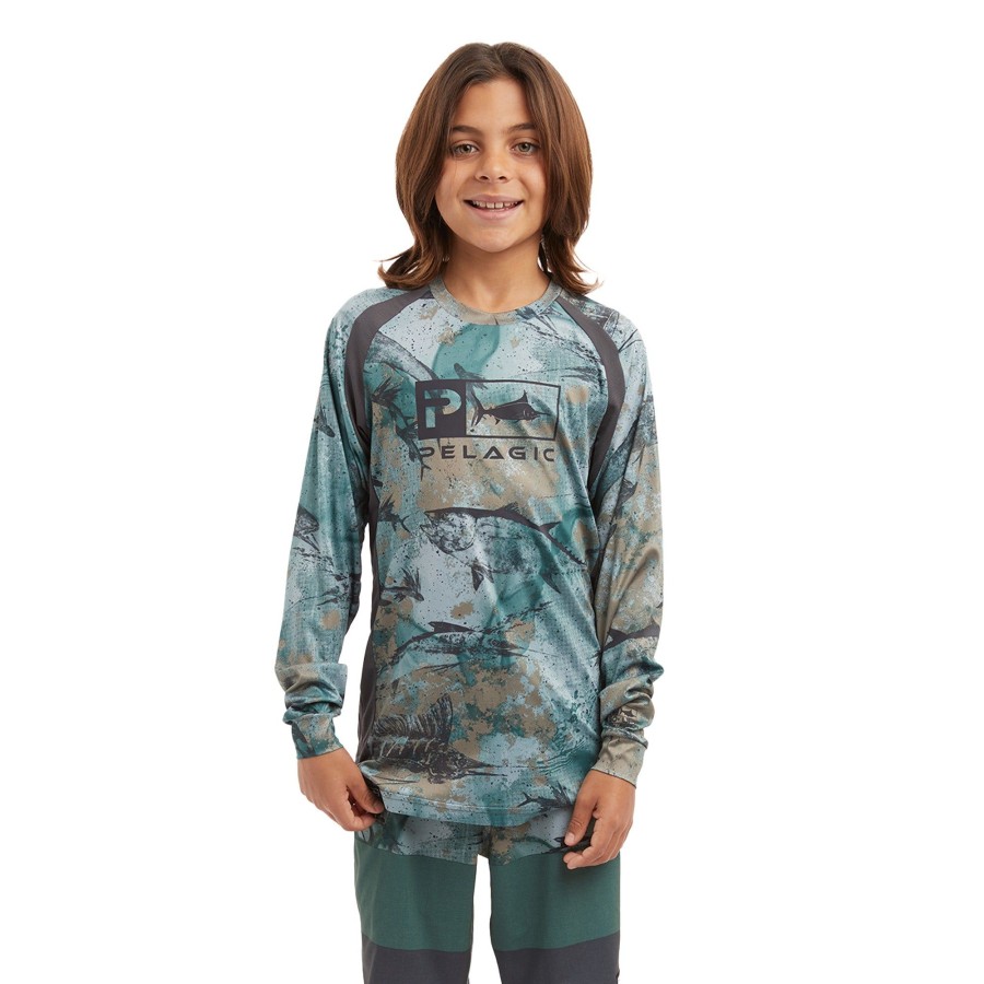 Apparel Fishing Shirts | Youth Vaportek Green